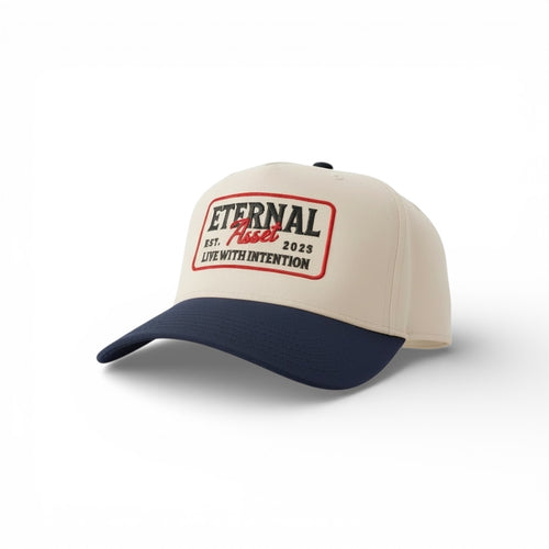 'Live with Intention' | Natural & Navy